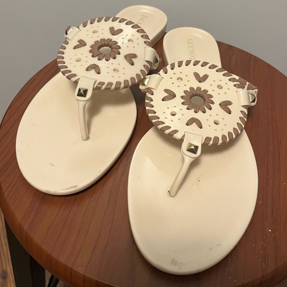 Jack Rogers Cream Jelly Jacks - Picture 4 of 4